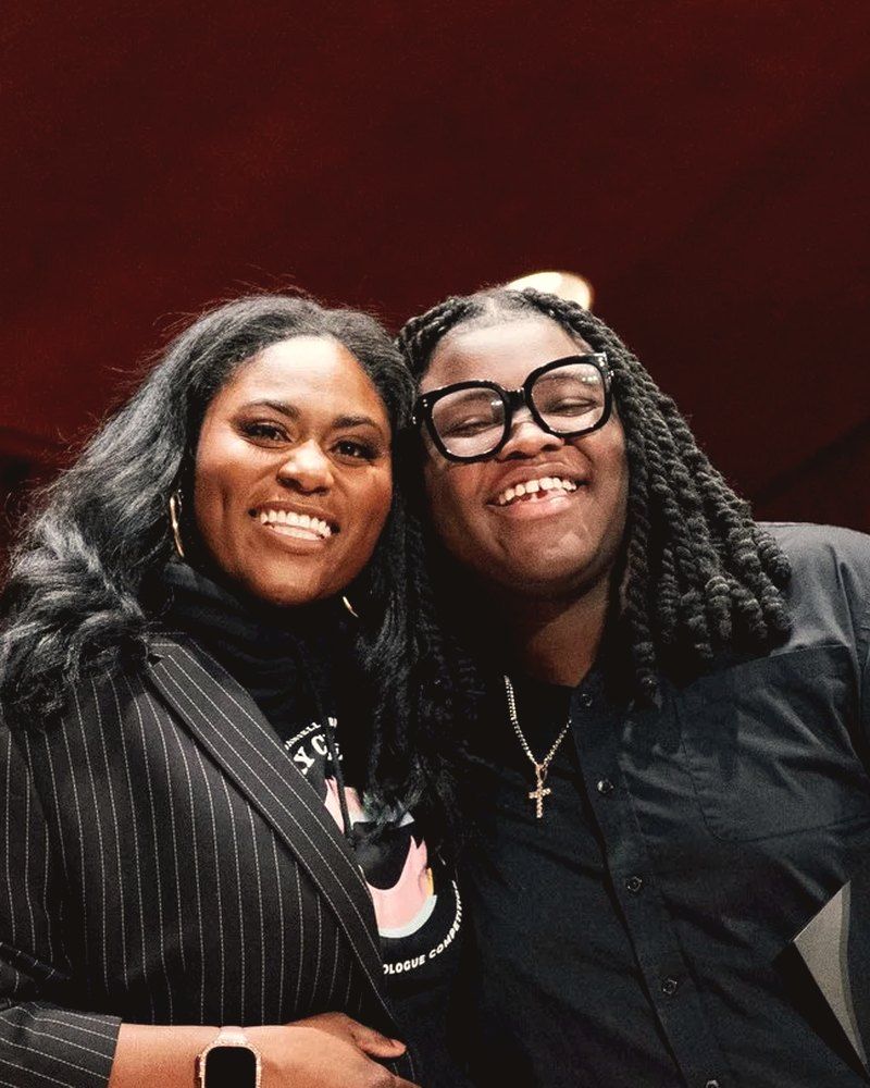 Jarius Wright with Danielle Brooks on the night of the final.